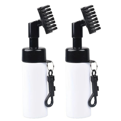 1/2Pcs Golf Club Cleaner Groove Tube Golf Brush Golf Club Brush with Leakproof Reservoir Tube Squeeze Bottle for Easy Cleaning
